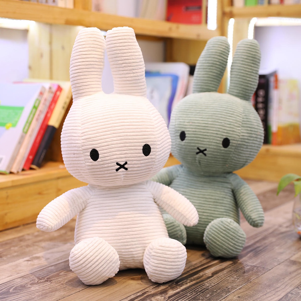 25cm Bunny Plush Toy Cute Big Ear Bunny Doll Baby Comforting Ragdoll Pillow Christmas Gift